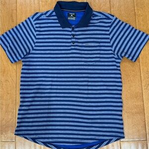 Hurley Blue Striped Polo Shirt